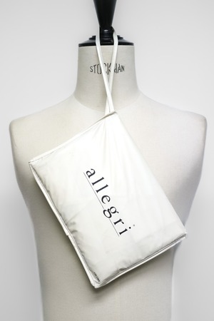 90's "allegri" Modal Nylon Balmacaan Coat With Dust Cover