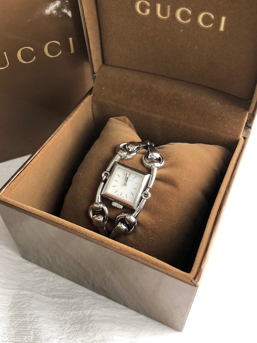 GUCCI グッチ シニョーリア 腕時計 シルバー ステンレススチール クォーツ 116.5 vintage ヴィンテージ オールド ck6cm8