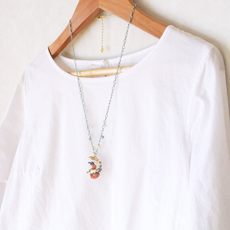 魚/いるか》 ネックレス オーシャンブルー Palnart Poc パルナート