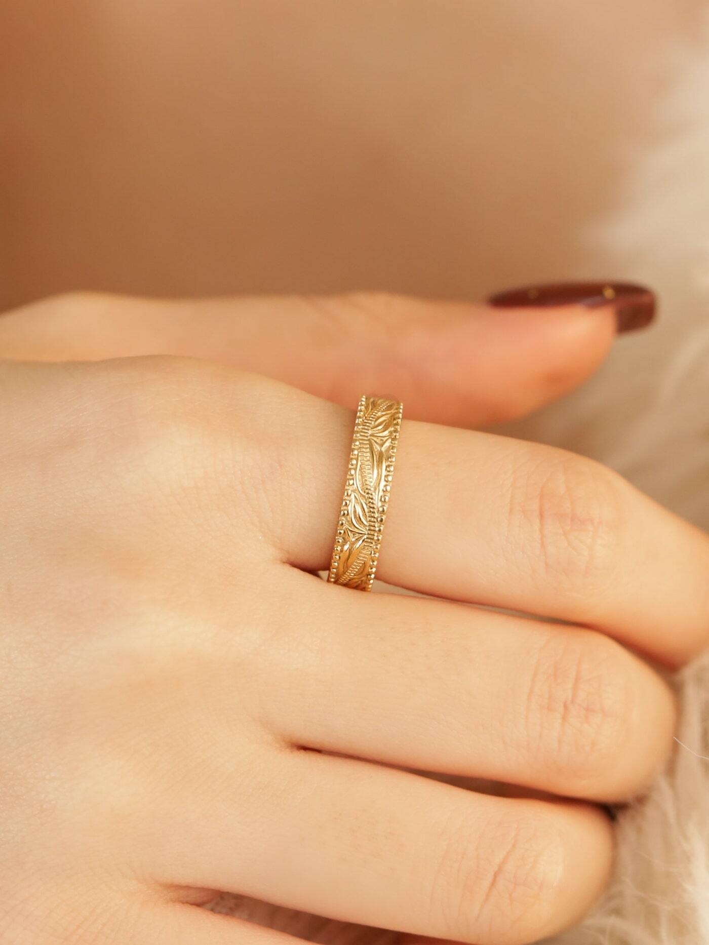 316L hawaiian thick ring #r05