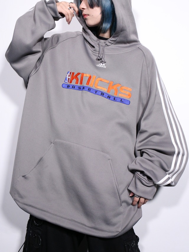 "adidas × NBA"  New York Knicks over silhouette hoodie
