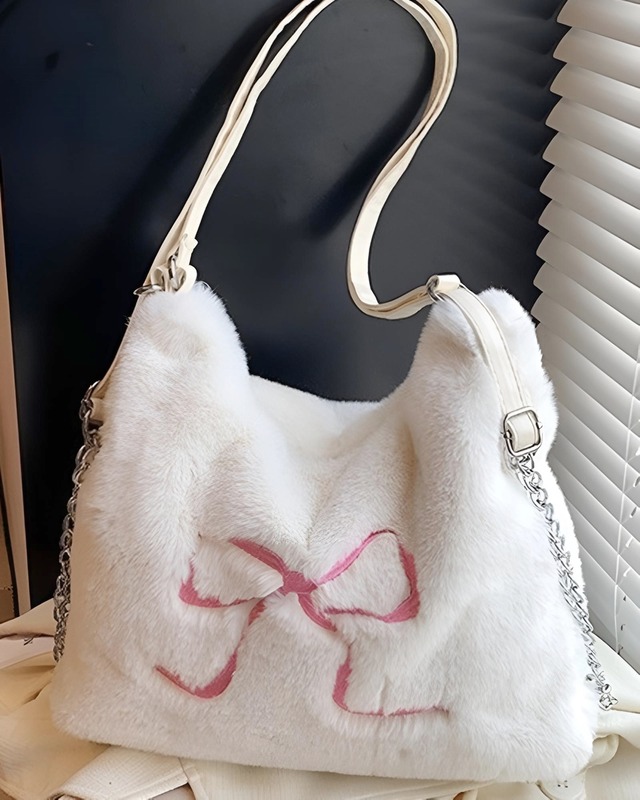 リボンファーショルダーバッグ（4 colors）　24W10102