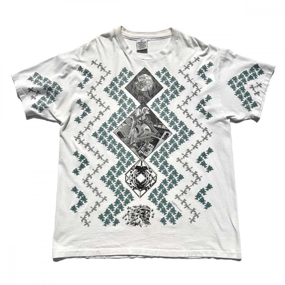 MC Escher Vintage T-shirt [MC Escher ANDAZIA] [1990s-] XL Multi