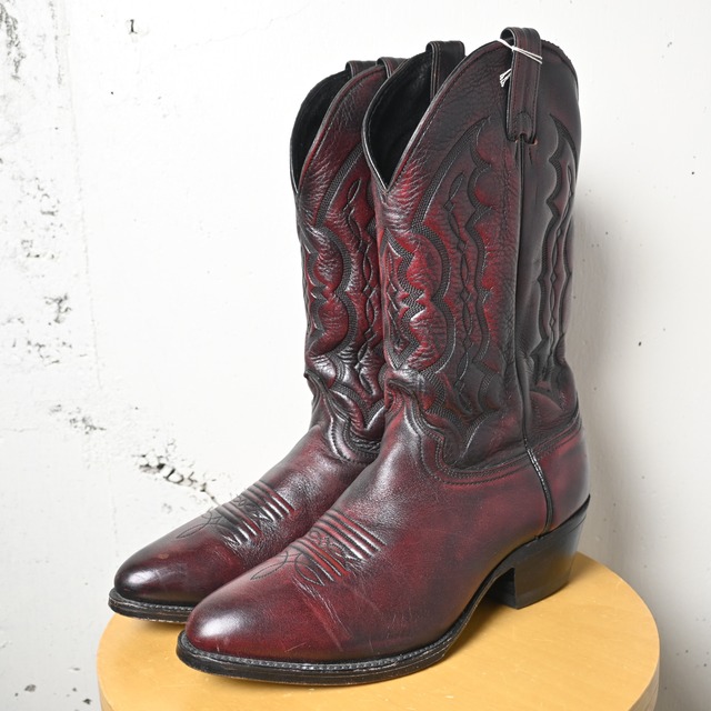 10 EE ] Abilene Boots Vintage Western Boots , Wine Red | 広島古着 
