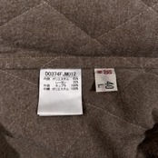 美品 Mademoiselle NON NON マドモアゼルノンノン チェック柄 フード シャツ ジャケット ライナー付き サイズ 38 M /パパス/日本製/ブラウン系