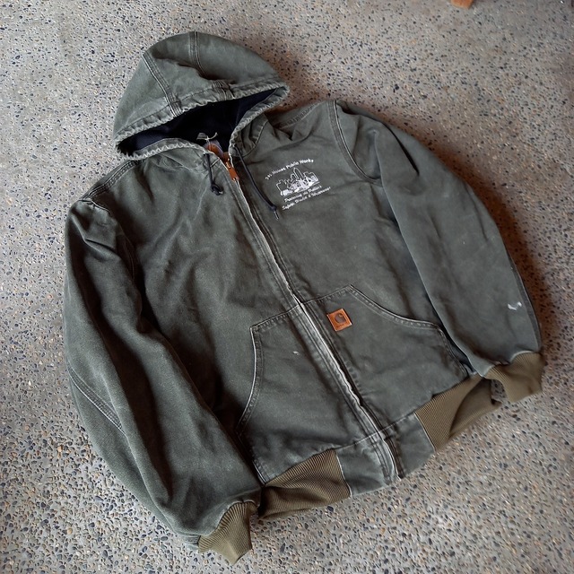 Carhartt アクティブジャケット 企業刺繍 used [110011]
