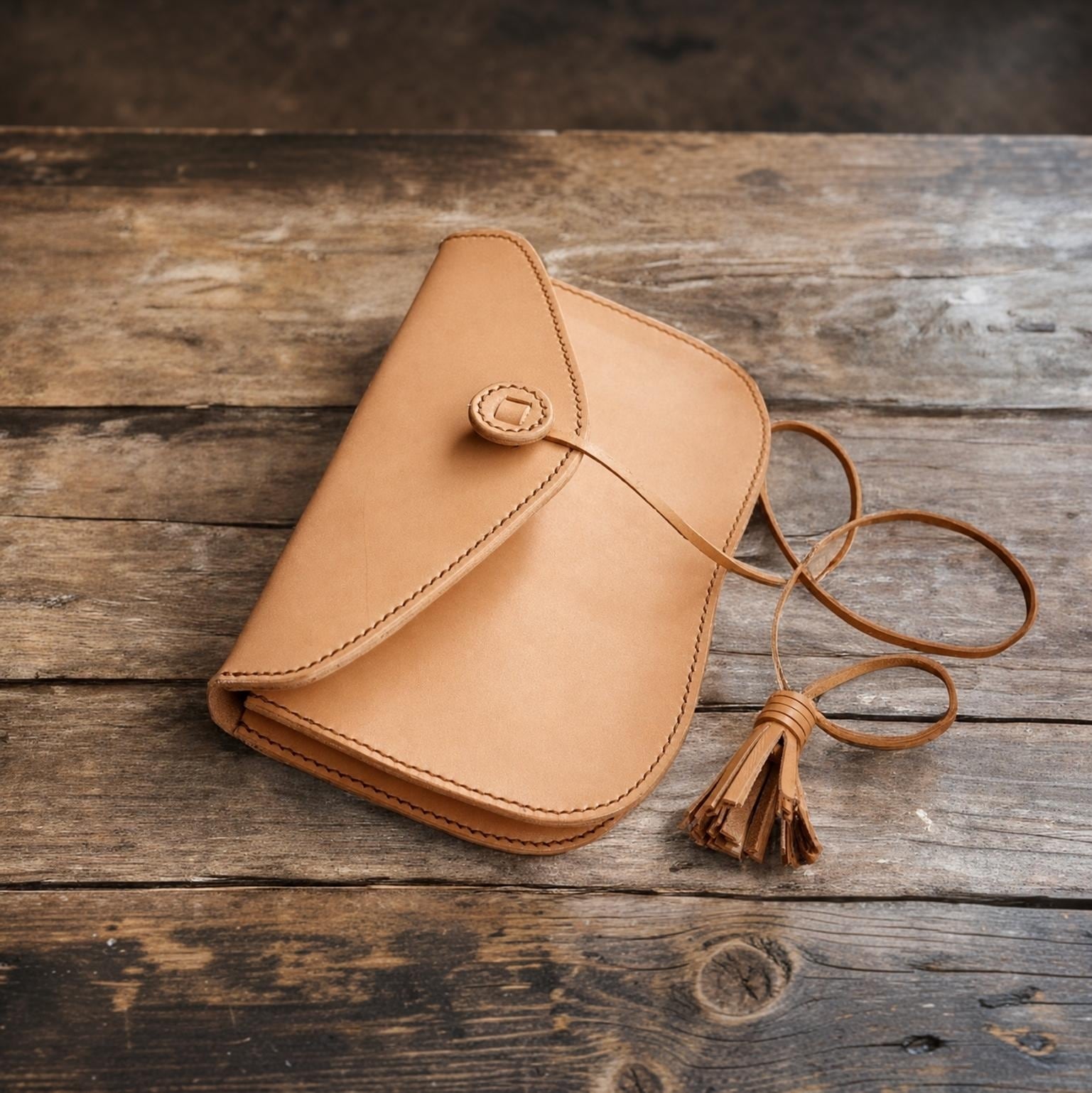 受注製作】本革の御朱印帳ケース【紐留め】 | Babylonica Leather Craft