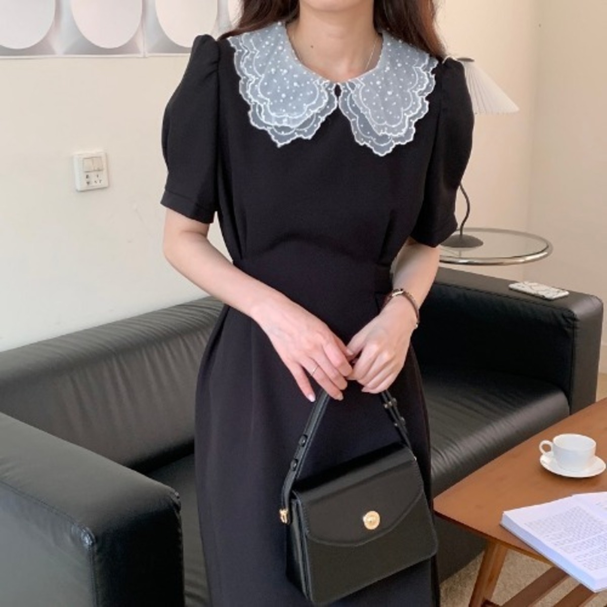 秋冬自由区ワンピース❣️人気の自由区切り替えワンピース新品 