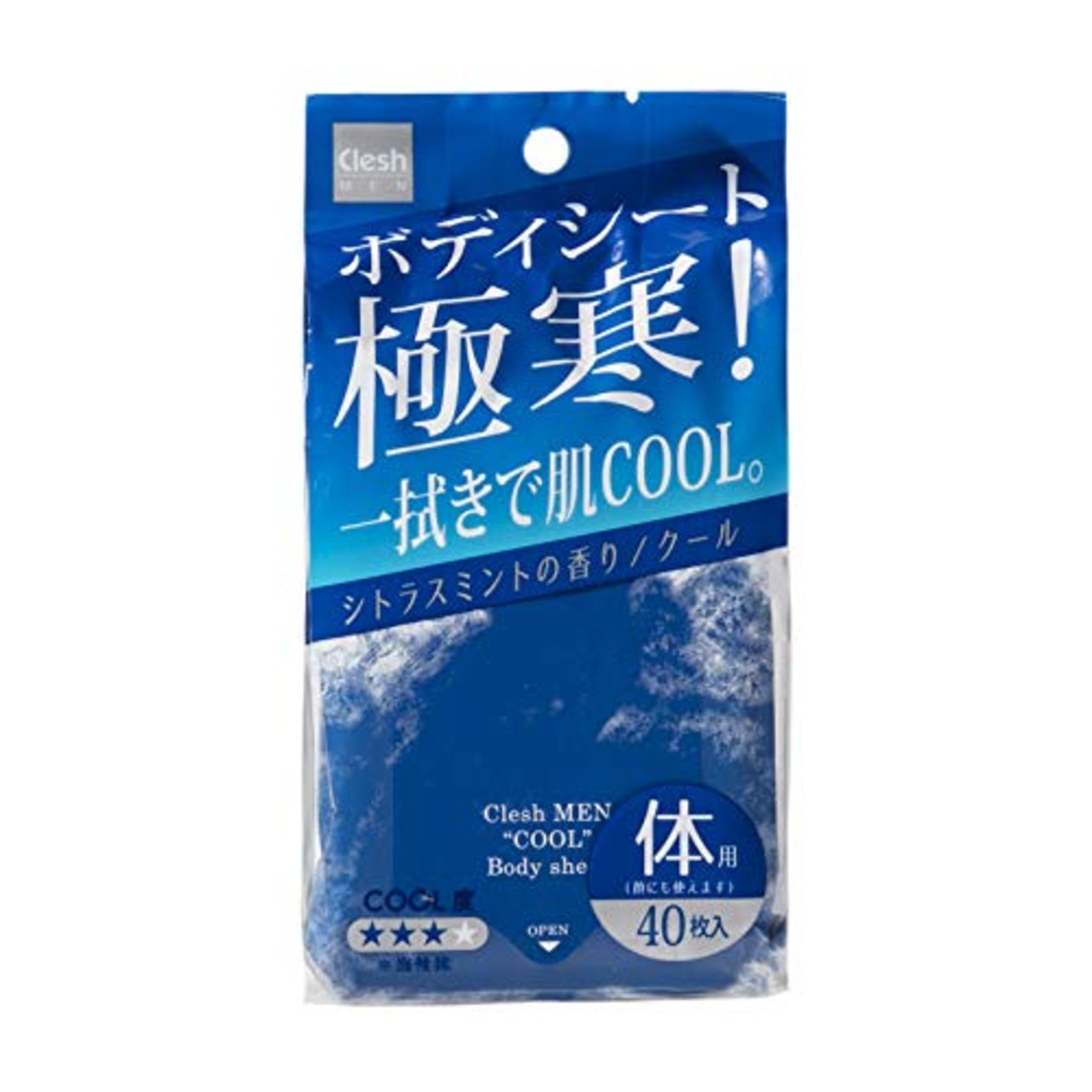 addgood(アドグッド)ボディシート CleshMEN(クレッシュメン) クールタイプ 40枚入