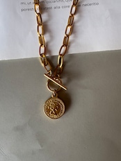 coin gold necklace