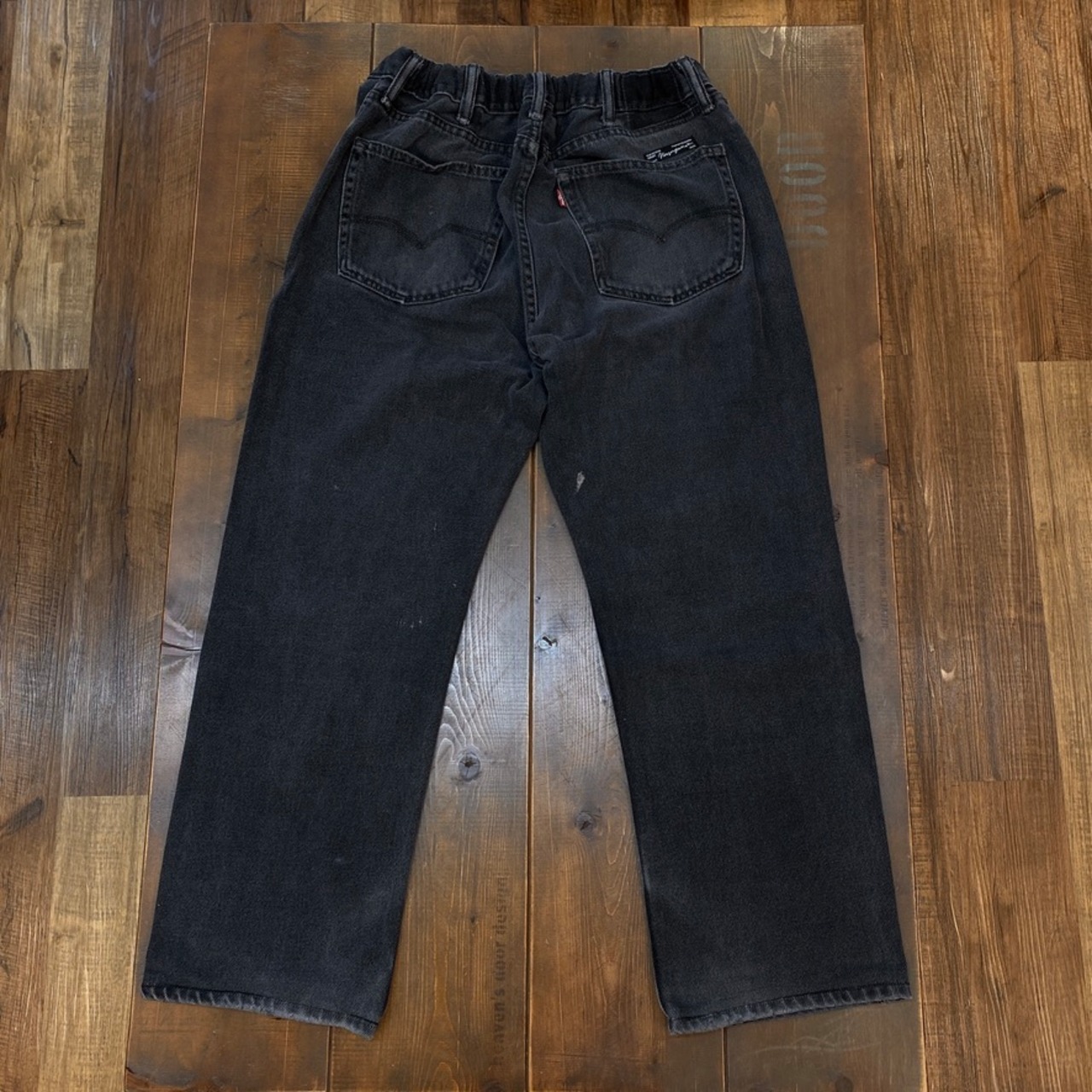 ナスングワム【Nasngwam】Sashiko Easy Denim Pants (black) Lサイズ - 7