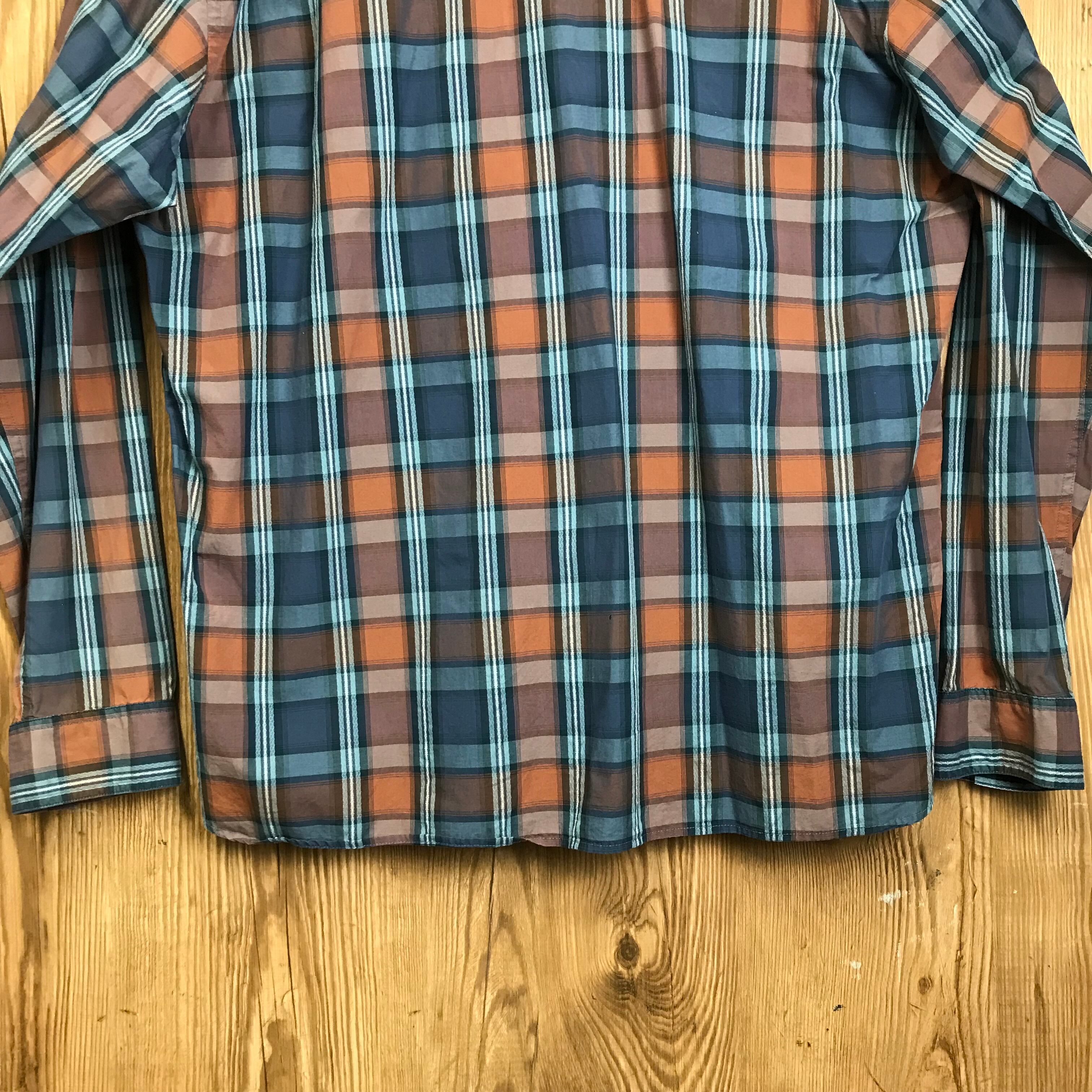 ☆Patagonia パタゴニア チェック柄 ウエスタン 長袖シャツ ロング