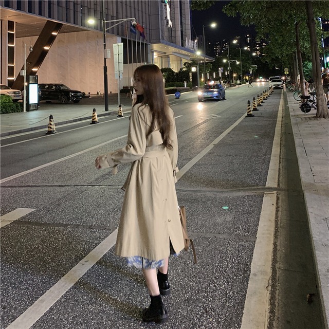 レディース おしゃれ Ol 韓国ファッション 合わせやすい 着痩せ トレンチコート アウター 75shops