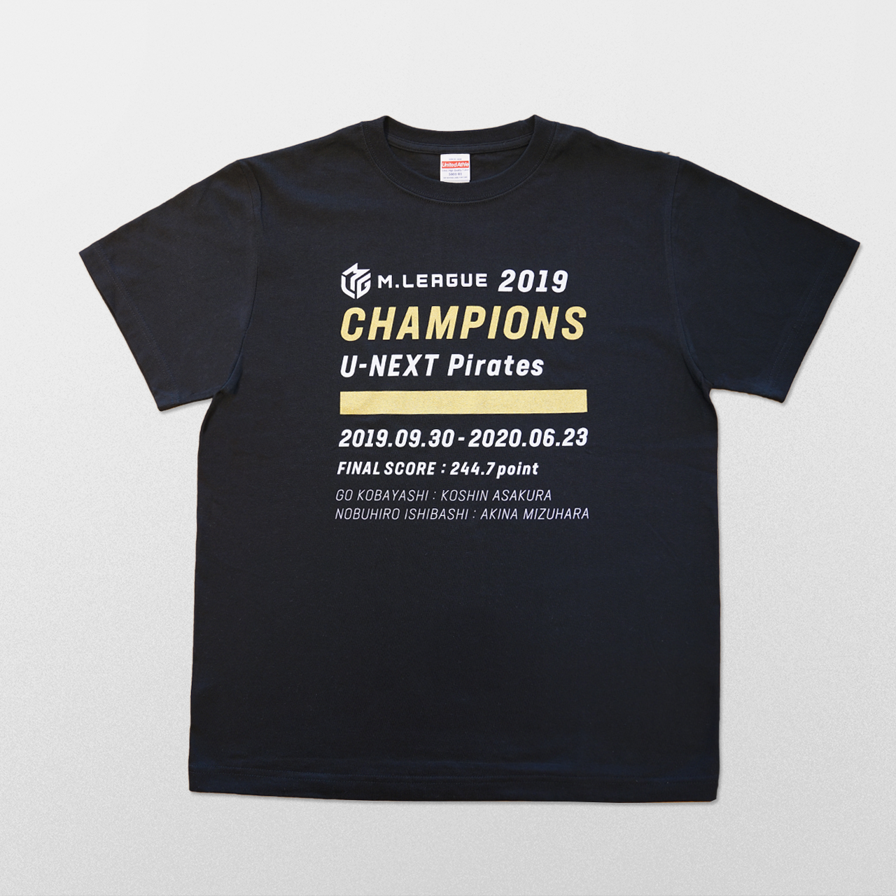 Tシャツ（Mリーグ2019 CHAMPIONS）