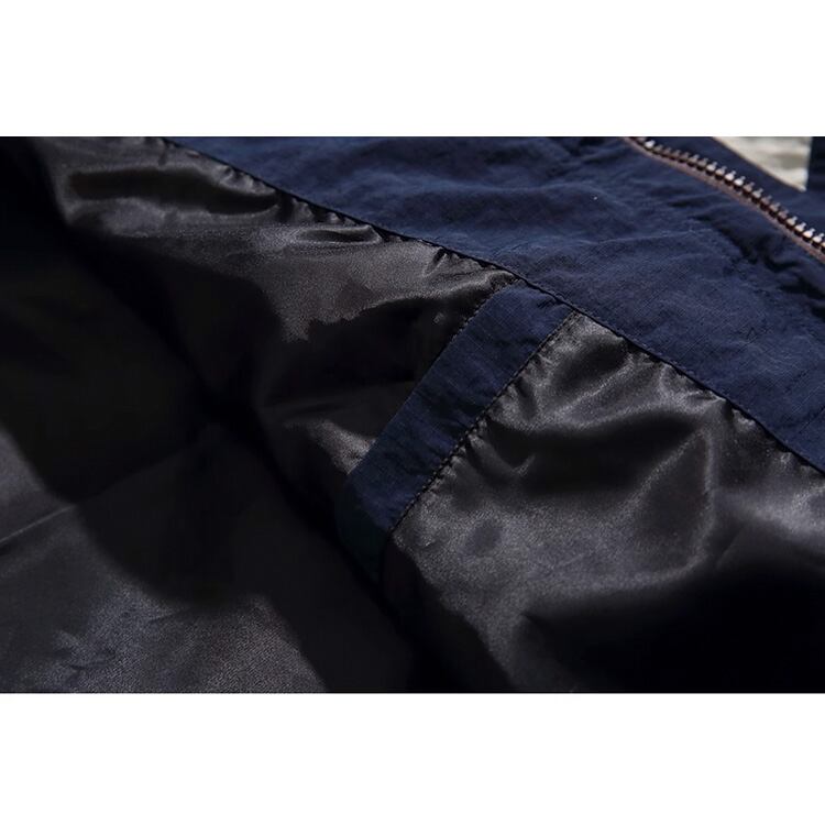 ★RETRO COLOR CONTRAST STAND COLLAR JACKET　　　A0802