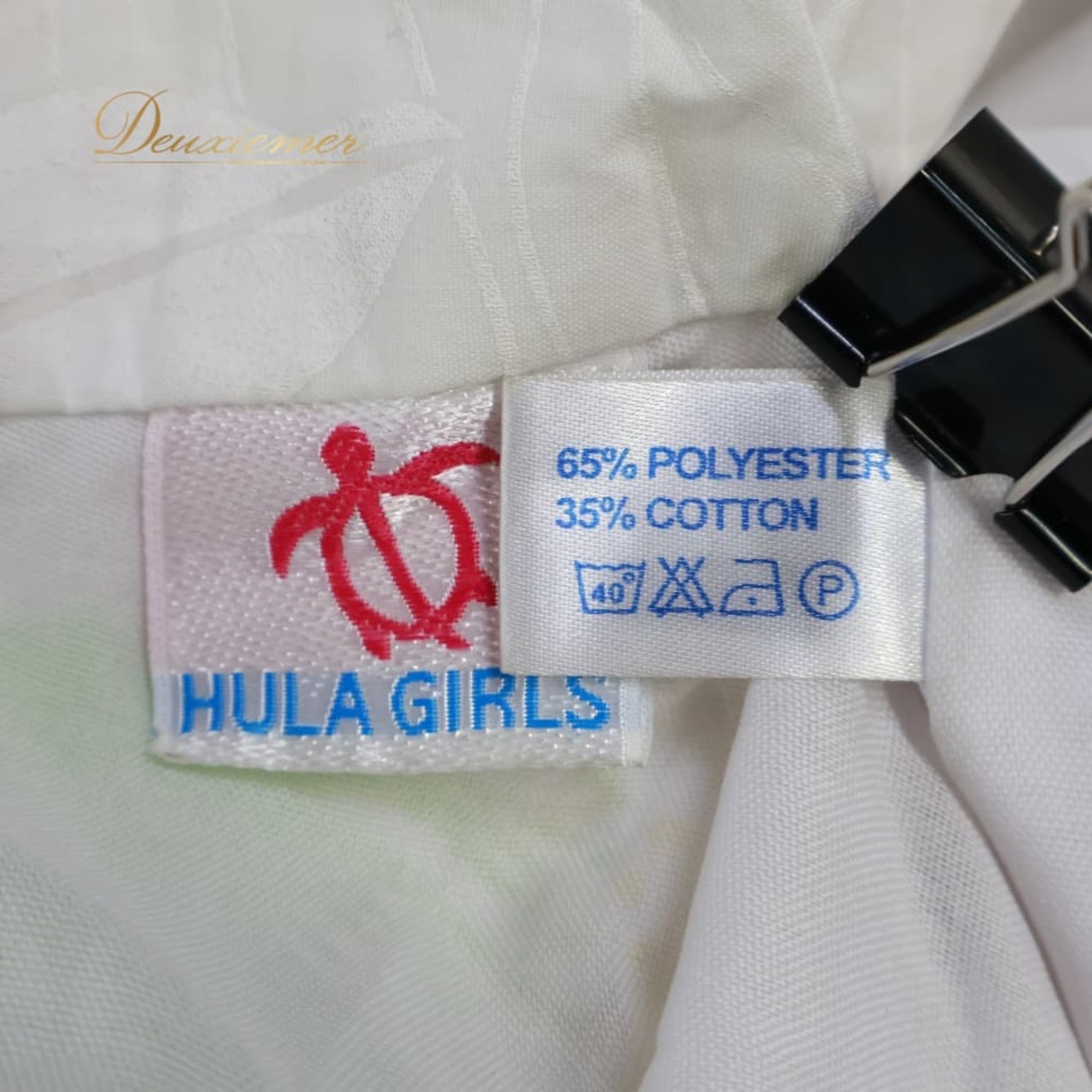フラダンス 衣装 HULA GIRLS フラガールズ ワンピース ドレス ホワイト系 フリル モンステラ柄 ボリューム 裏地 かわいい 華やか 鮮やか 明るい 爽やか 軽やか 白 黄緑 緑 ハワイアン アロハ ハワイアンプリント フラ ダンス 練習 グリーン系