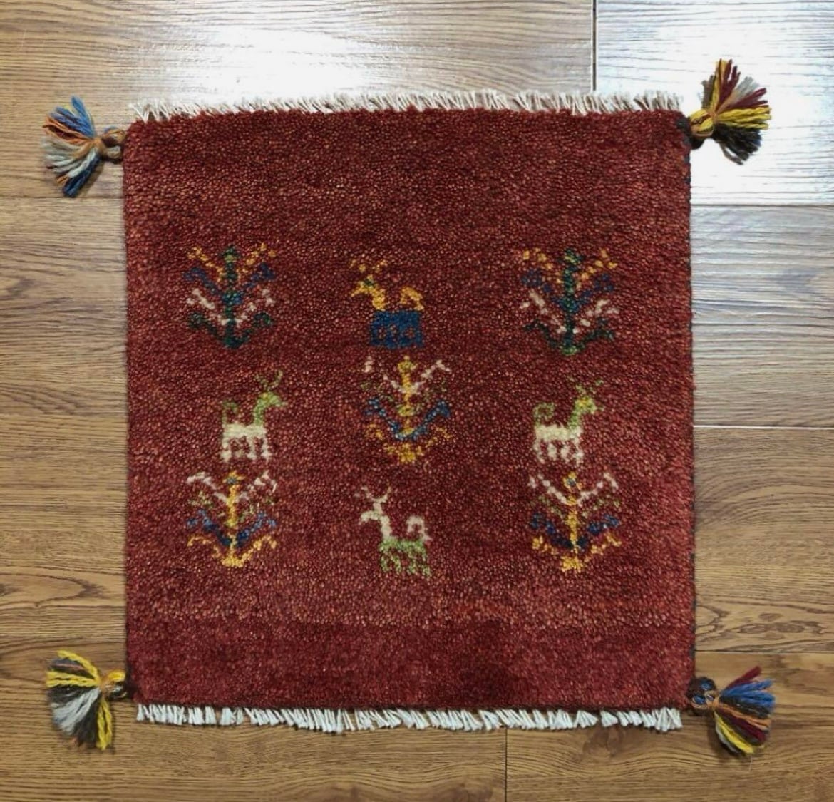 ペルシャギャッベ (ギャベ) チェアマット 椅子の座布団 No.GS-1385