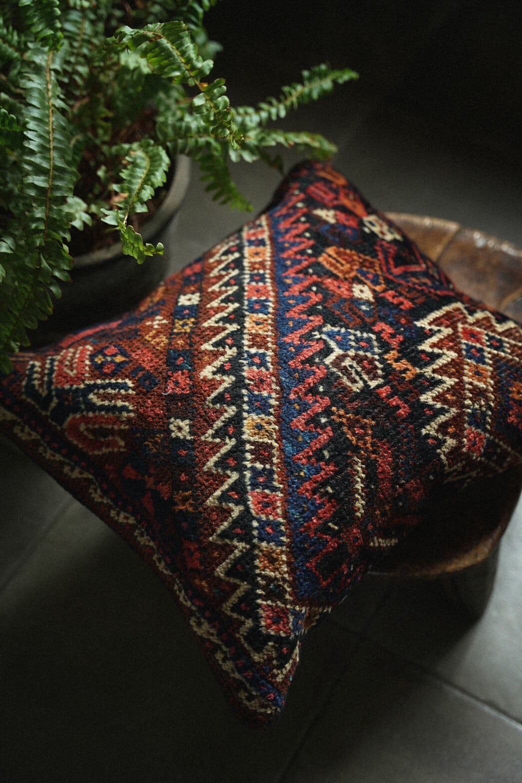 1339-01  Semi Antique Khamse cushion cover