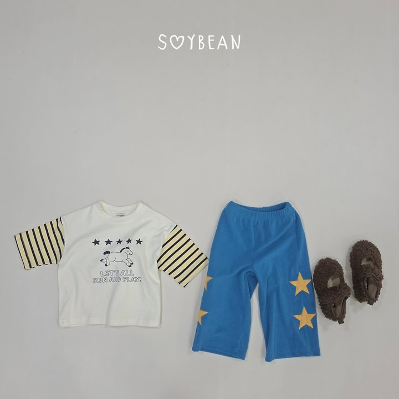 【取寄】SOYBEAN ポニースター8部Tシャツ|秋服|韓国子供服| 26/AT