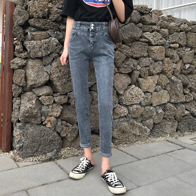 足の小さいナインポイントパンツ、ペンシルパンツ、夏の新作パンツ、ハイウエスト、スリムジーンズ、夏のスリムストレートパンツ、レディーストレンド YY-ファッション45266896068