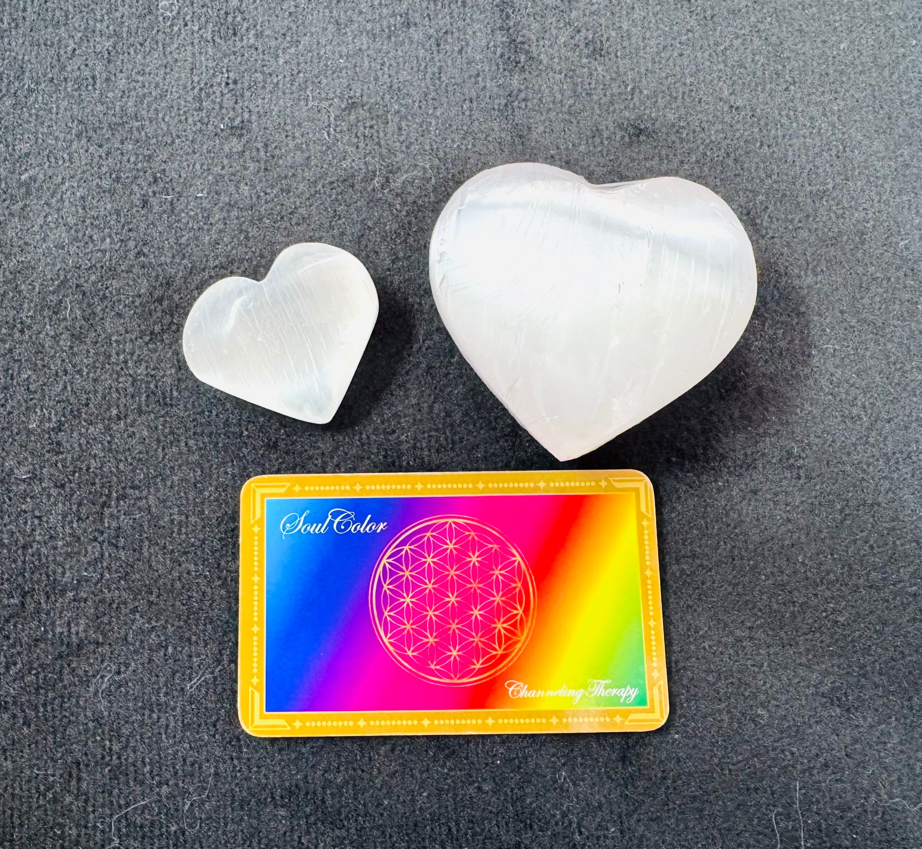 【新春お年玉特別キャンペーン✨】セレナイト（ハートL) & 紅白飛翔ヒーリング❤️