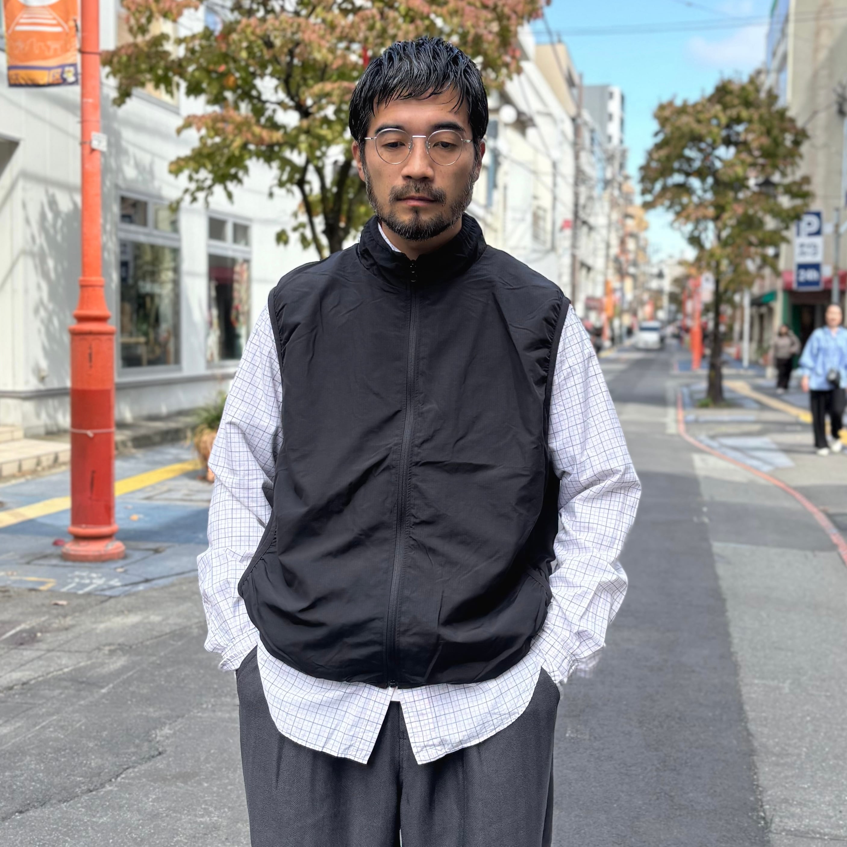 SEABEES RIPSTOP NYLON PACKABLE VEST / シービーズ リップストップ