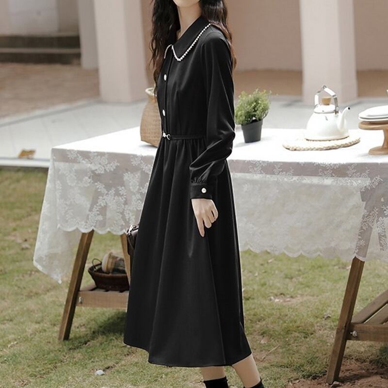 ワンピース ロングワンピース クラシカル レトロ 襟付き California Express