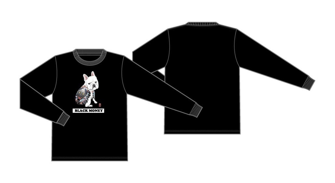 BLACK MONEY L/S (tatto dog)