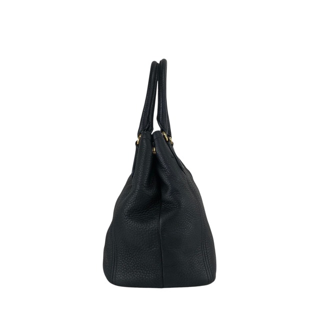 PRADA プラダ ヴィッテロダイノ トートバッグ ブラック ロゴ レザー vintage ヴィンテージ オールド fpj5iw