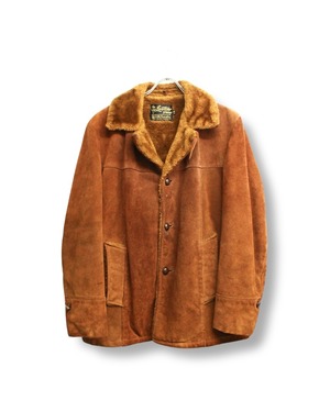 "SEARS" 70's Suede leather boa jacket