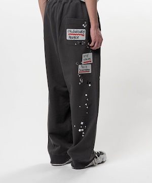 【26SS】Maison MIHARA YASUHIRO ミハラヤスヒロ /Embellished Sticker Sweat Pants