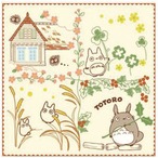 となりのトトロ全面刺繍ミニタオル 花ごよみ(5630674)