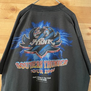 【FRUIT OF THE LOOM】 90s Hank Williams Jr ハンクウィリアムズ JR XL シングルステッチ Tシャツ US古着 アメリカ古着