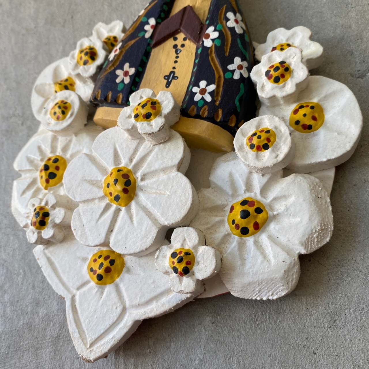 フォークアート OA 壁掛け フラワー&アパレシーダ