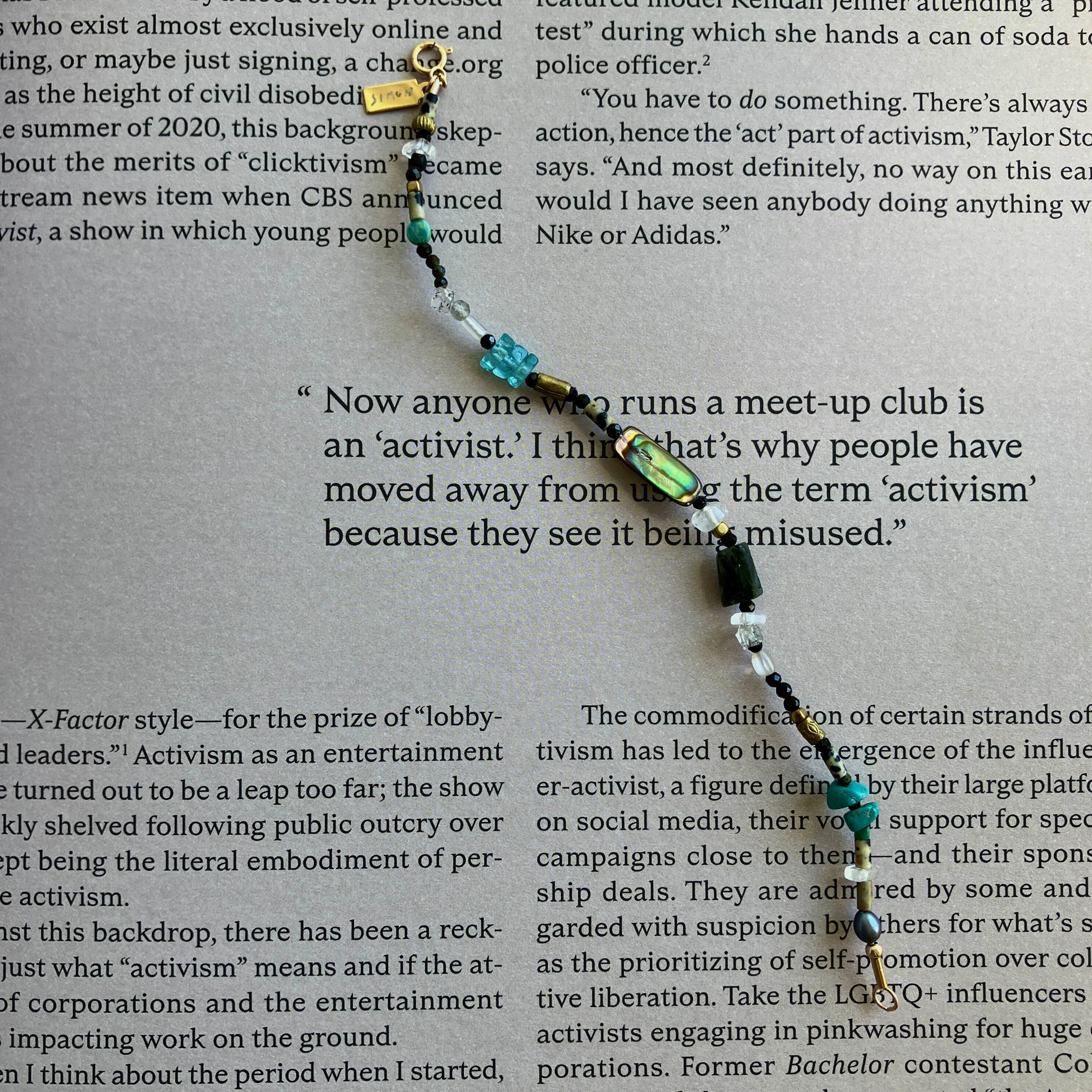 Ophiuchus へびつかい座 ブレスレットk14gf金具 1点もの | simon