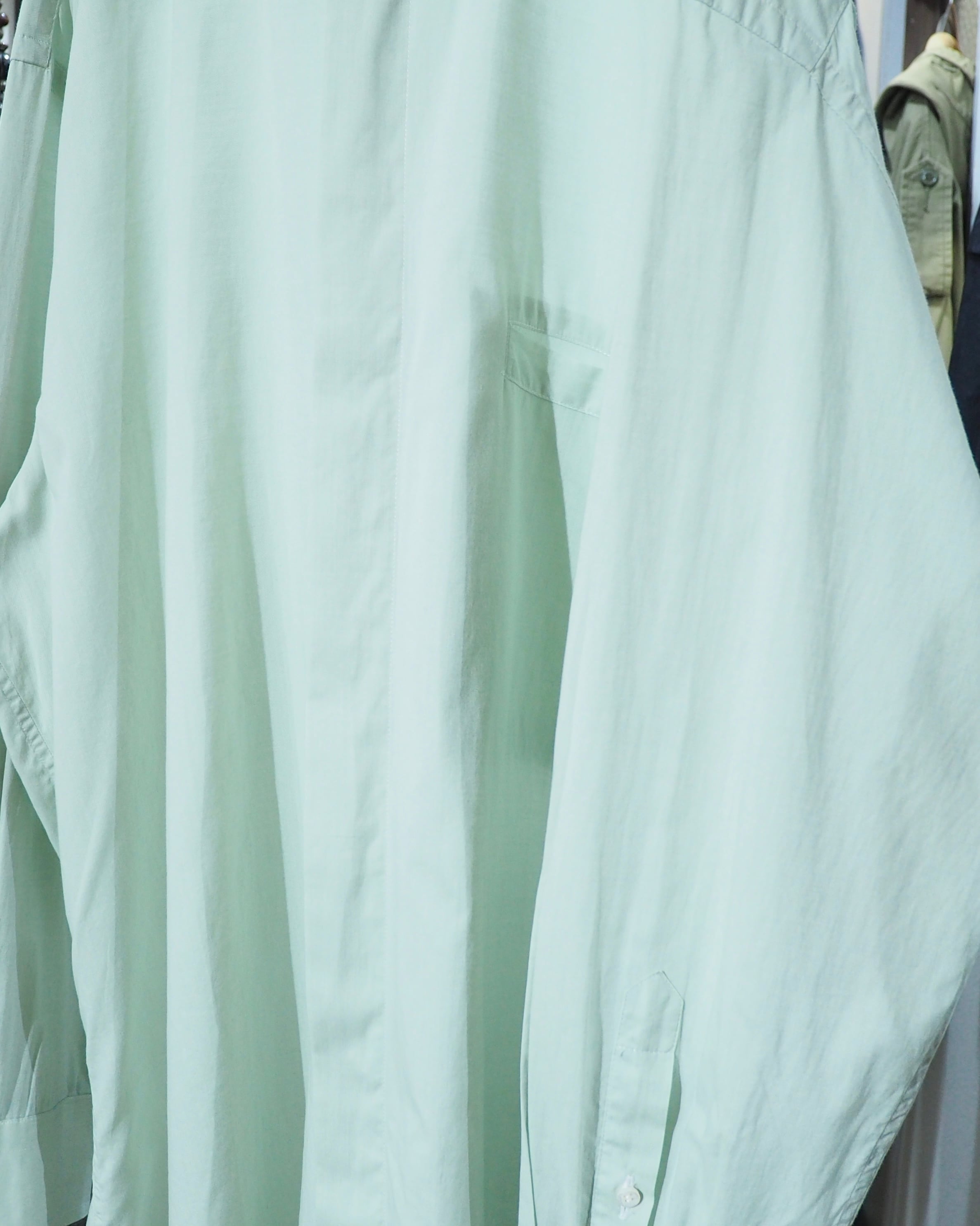 1990s " PAL ZILERI - Made in Italy " Pastel Mint Green Color vintage Dress shirt