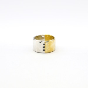 VUR-68 "wave" ring - half(silver&gold)