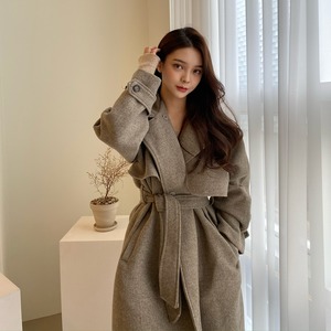 [migemme] Wool Trench coat 正規品 韓国ブランド 韓国通販 韓国代行 韓国ファッション トレンチコート (nb) bz20122501
