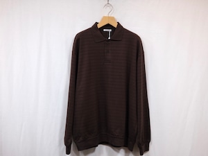 UNIVERSAL PRODUCTS.” BORDER L/S POLO BROWN”