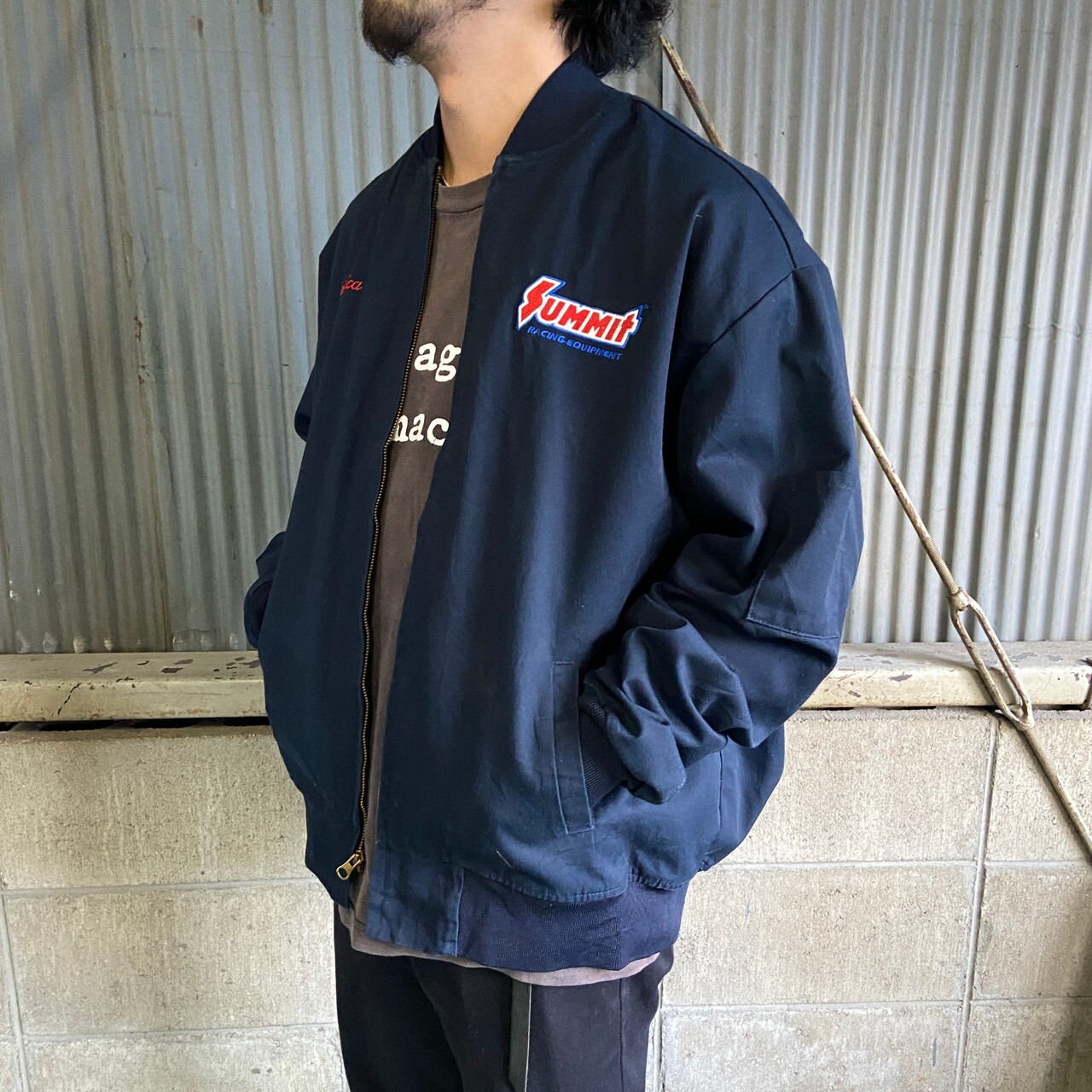 ビッグサイズ CINTAS 企業ロゴ ワッペン ワークジャケット メンズ2XL 