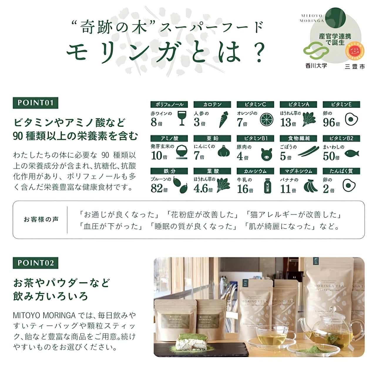 MITOYO MORINGA 香川県産バージンモリンガドロップ 父母ヶ浜の満月の塩