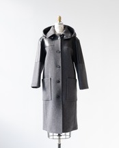 〈CÉLINE by phoebe philo〉Leather＆wool coat