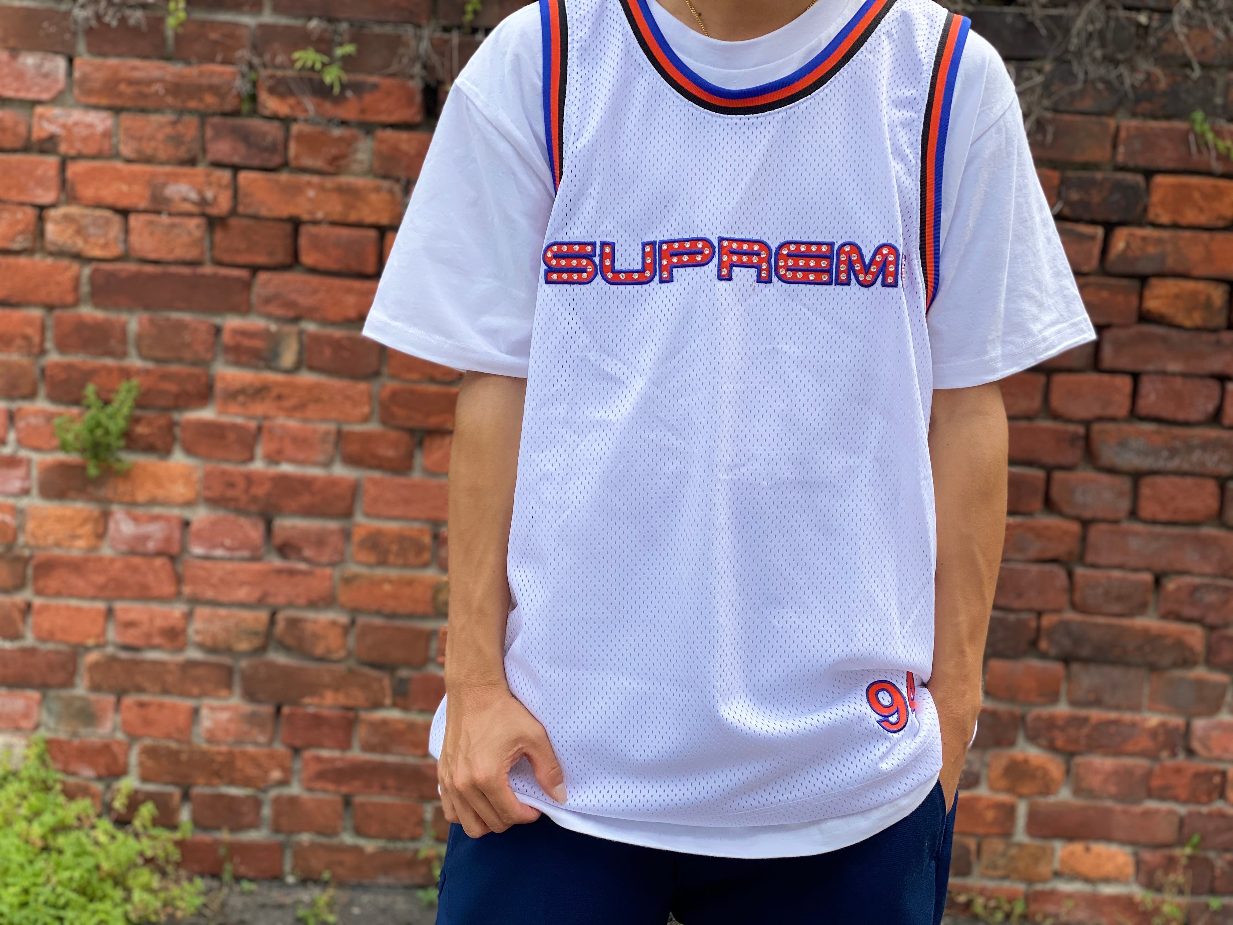 Supreme 19SS RHINESTONE BASKETBALL JERSEY LARGE 130HJ9095 | BRAND 