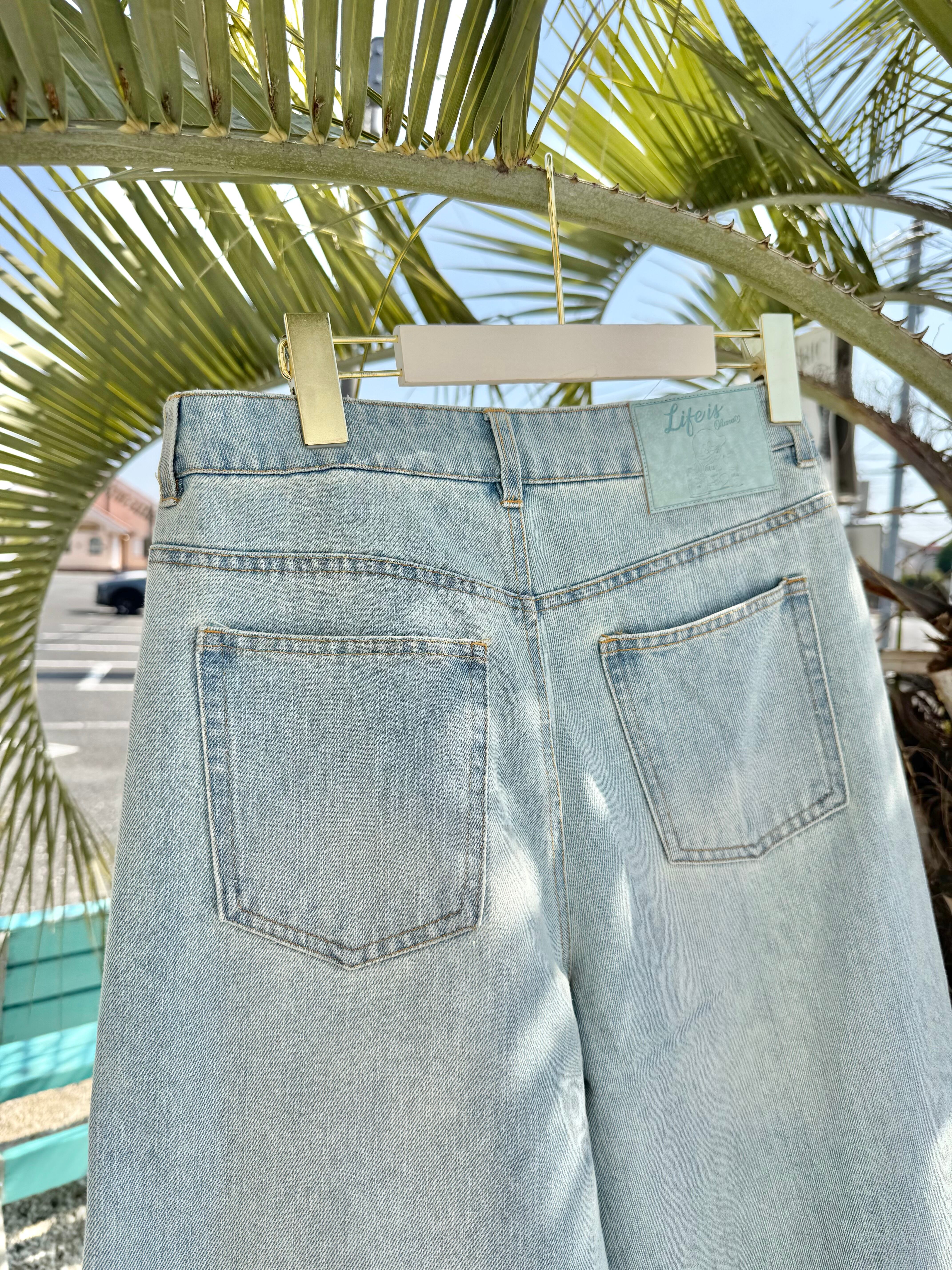 【レディース】レースダメージデニム ¥9,600(10,560)