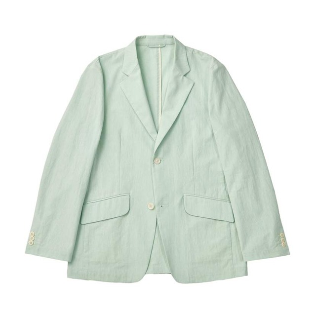 T/C CHAMBRAY 2B JACKET / T/Cシャンブレー2Bジャケット (GREEN)