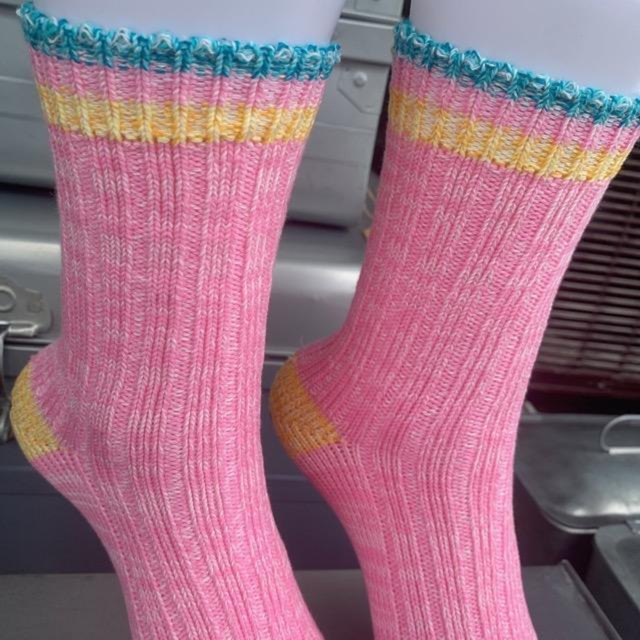 TOPANGA SOCKS　Lady's　スマイルソックス　ピンク