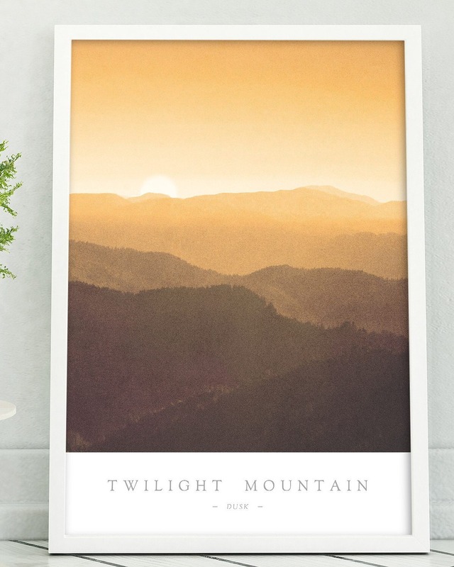 アートポスター / Twilight mountain-dusk-　eb105
