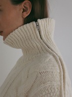 ETRE TOKYO ハイネックケーブルニットプルオーバー