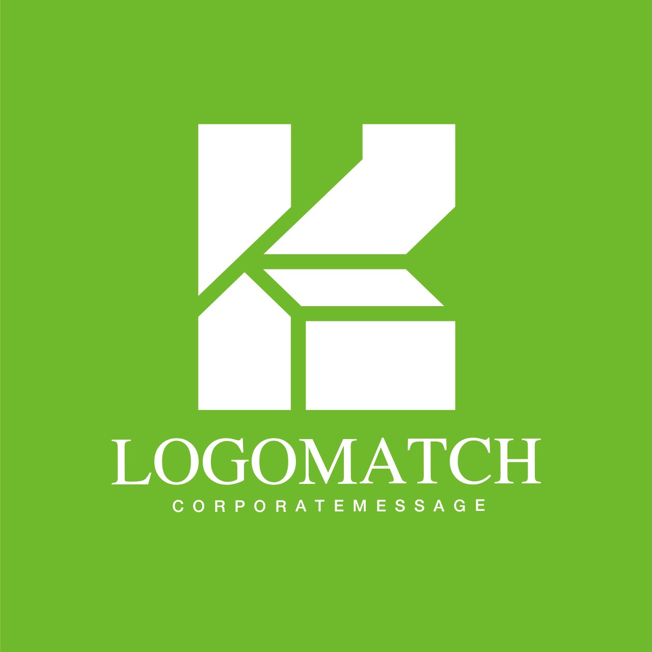 現代的なKの家のロゴ