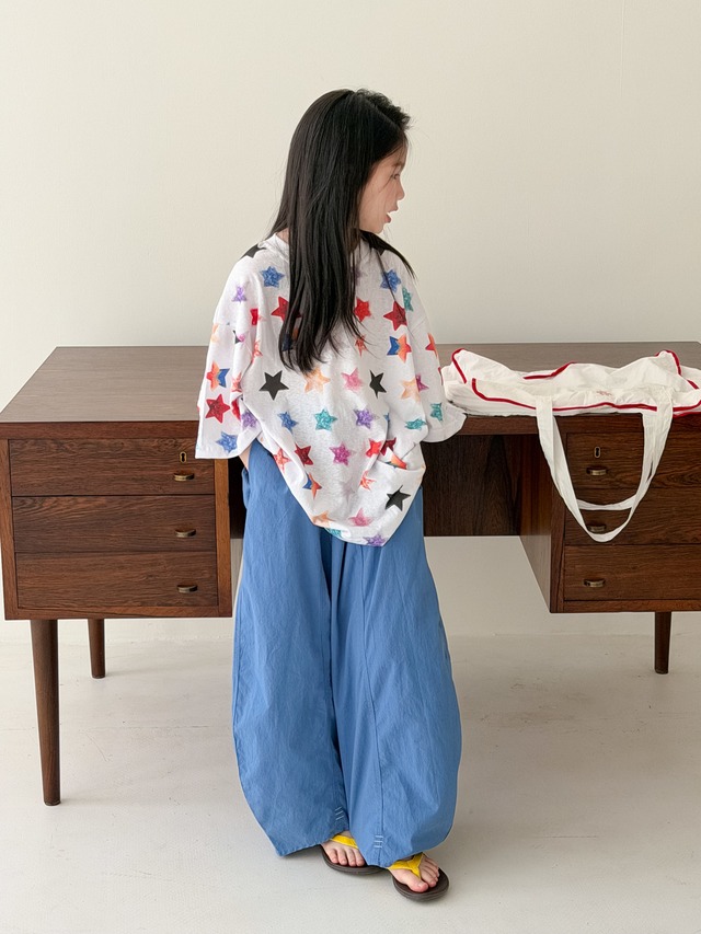 【KID】カラフルハッピースター総柄半袖Tシャツ - 6
